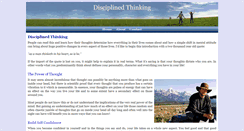 Desktop Screenshot of disciplinedthinking.com